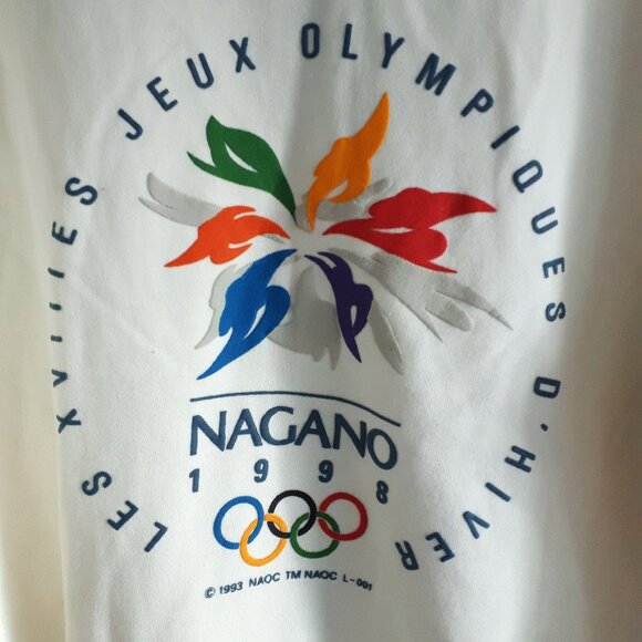Genuine 1998 Nagano Olympics Hoodie Sweatshirt - Picture 7 of 9